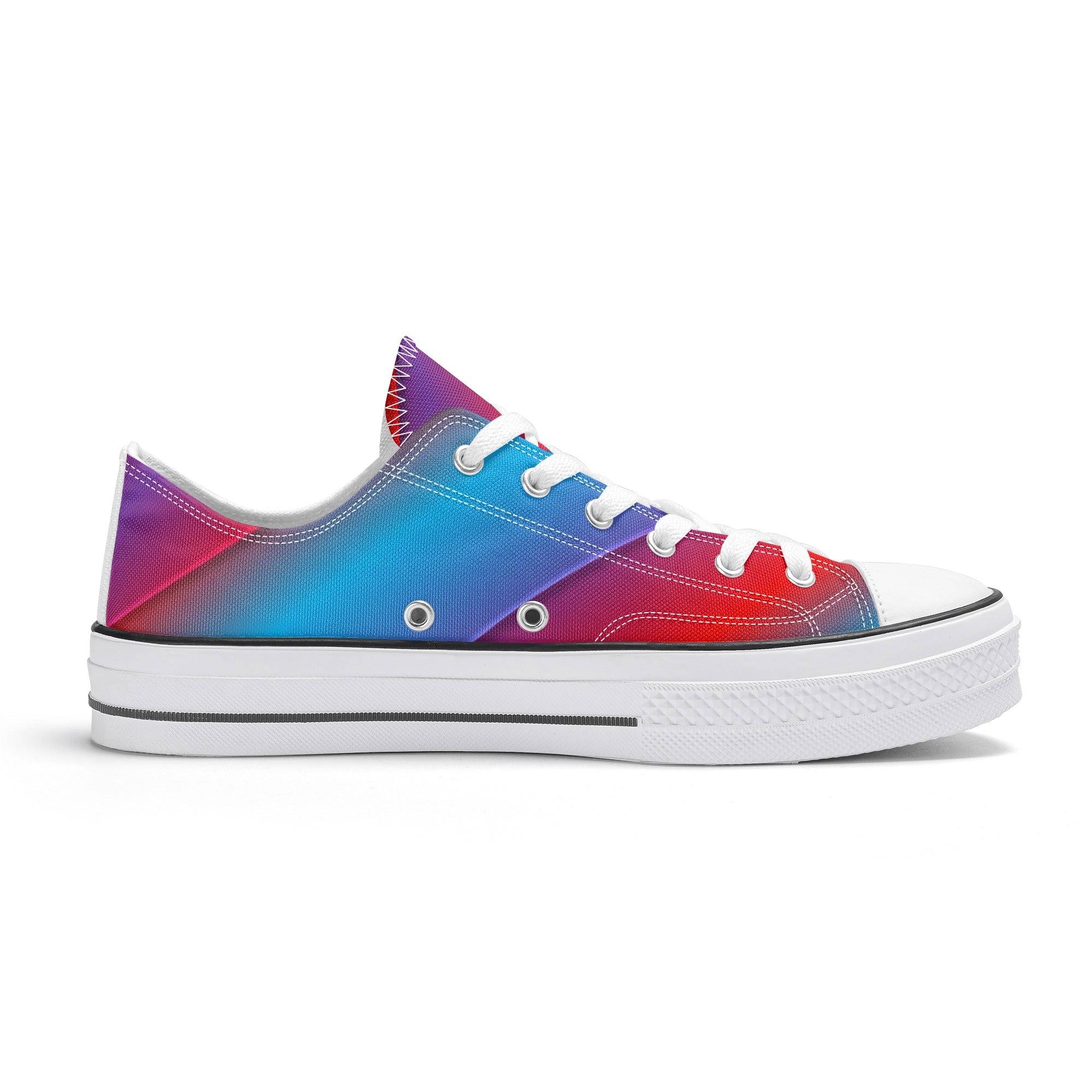 Women's Classic Low Top Canvas Shoes - Single Track Dreamer