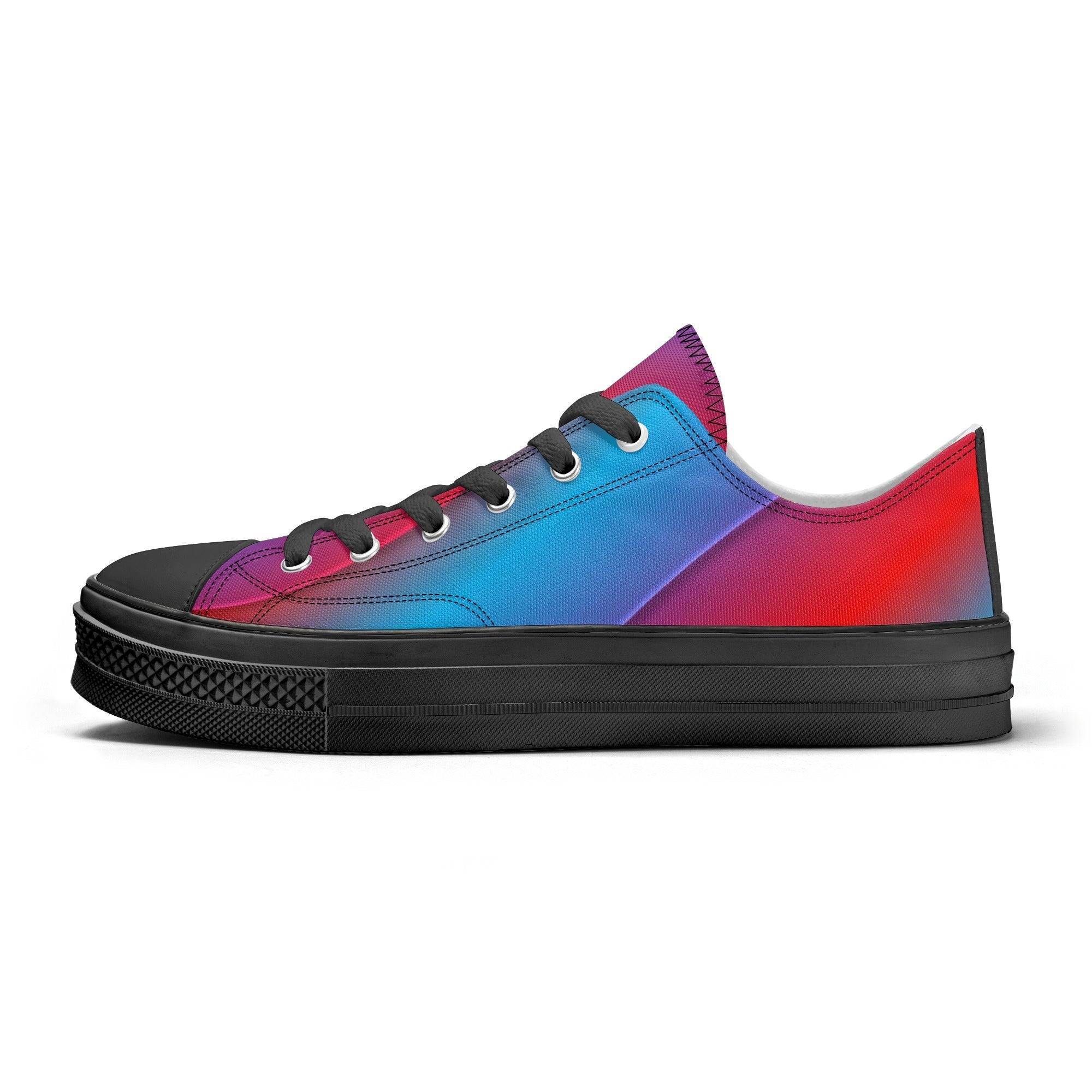 Women's Classic Low Top Canvas Shoes - Single Track Dreamer