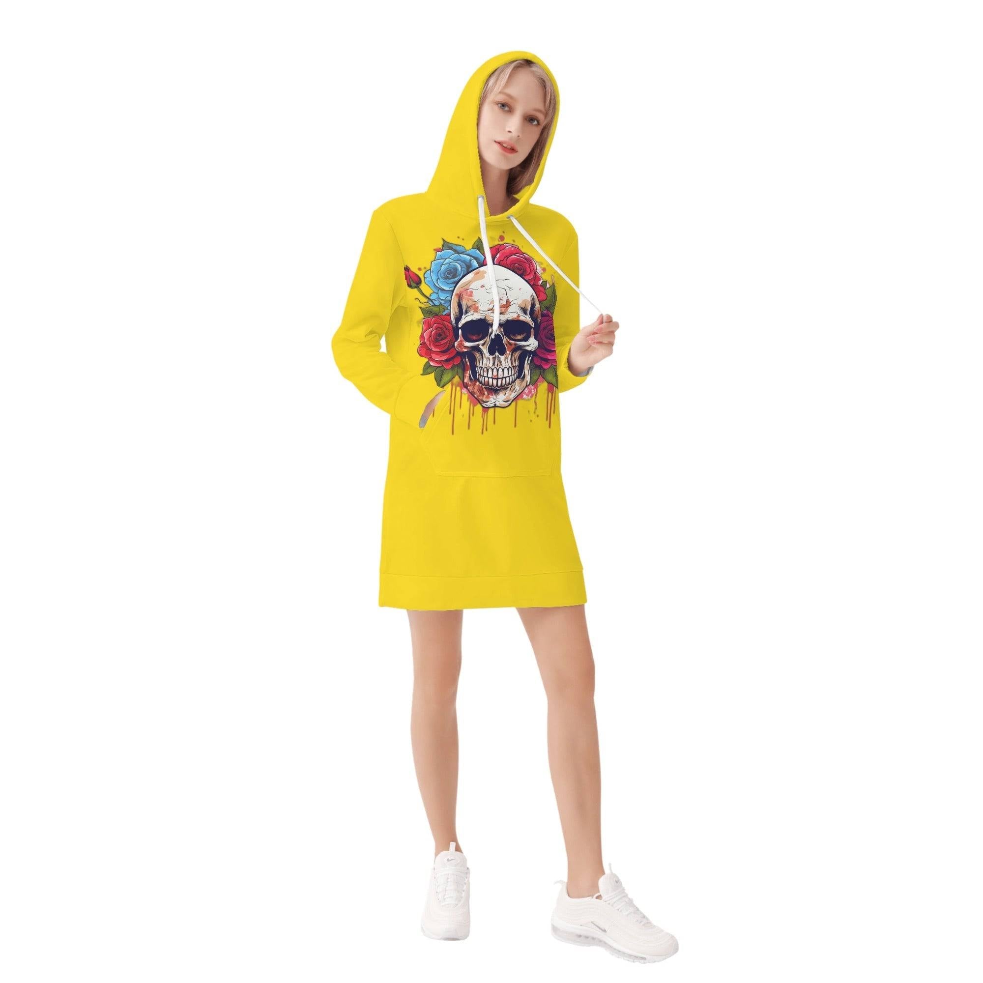 Women's Hoodie Dress - Single Track Dreamer